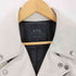 サイト SYTE CHROME WHITE SHEEP LEATHER DOUBLE MOTORCYCLE JACKET メンズ JPN:4