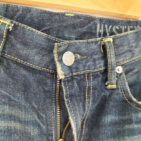 ヒステリックグラマー HYSTERIC GLAMOUR RW CLASH加工デニムスリムストレートパンツ メンズ 30