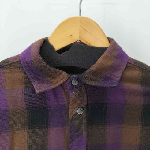 アンドワンダー and wander thermonel check shirt サーモライト チェックネルシャツ メンズ JPN:3