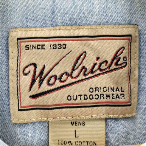 ウールリッチ WOOLRICH 90S 襟切替 デニムシャツ メンズ JPN:L