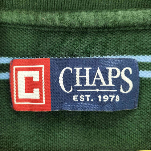 チャップスラルフローレン CHAPS RALPH LAUREN ボーダー柄 長袖ポロシャツ メンズ JPN:L