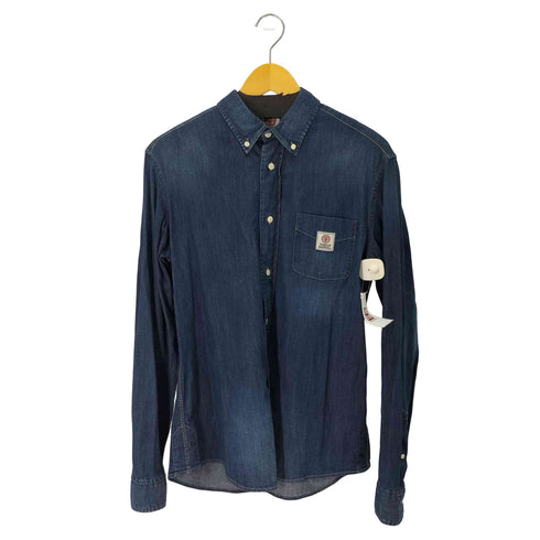 フランクリンマーシャル FRANKLIN&MARSHALL ワンポケットL/Sボタンダウンデニムシャツ メンズ JPN:L