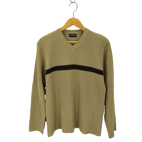 ユニクロ UNIQLO 00s OLD Vネックニット メンズ JPN:L