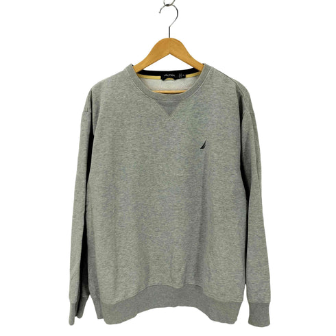 ノーティカ NAUTICA ロゴ刺しゅうクルーネックスウェット メンズ JPN:XL