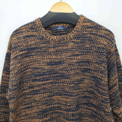 アイテムズ アーバンリサーチ ITEMS URBAN RESEARCH マシンウォッシャブル クルーネックカノコニット メンズ JPN:L