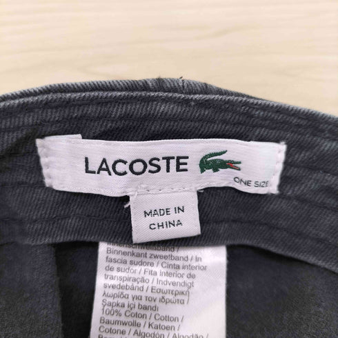 ラコステ LACOSTE ロゴ刺繍6パネルキャップ メンズ ONE SIZE