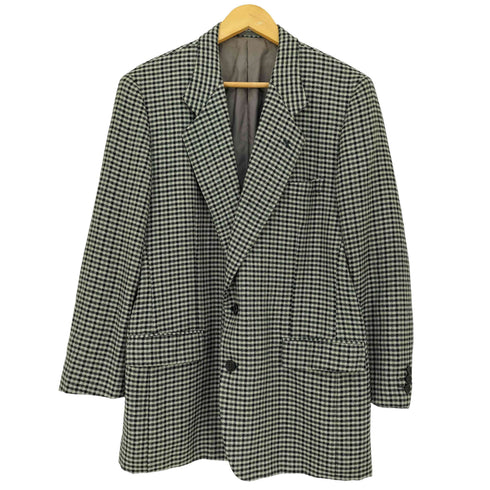 イヴサンローラン Yves Saint Laurent 千鳥格子 2Bテーラードジャケット メンズ C98-W88-T175 AB6