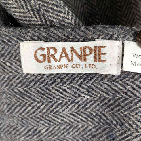 GRANPIE インド製 ウール ヘリンボーンコート メンズ