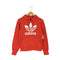 アディダスオリジナルス adidas Originals 00s 万国旗タグ トレフォイルロゴ 両面プリント プルオーバーパーカー レディース import:XS