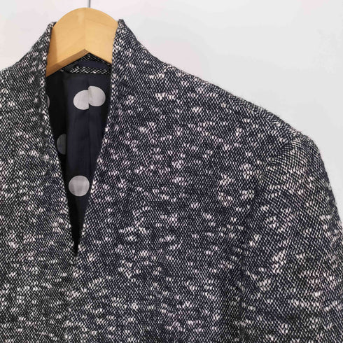 ポールスミス Paul Smith 裏地ドット ツイード ミックスカラー ノーカラー 3B テーラード ジャケット メンズ import:L