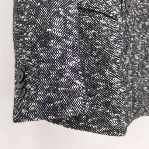 ポールスミス Paul Smith 裏地ドット ツイード ミックスカラー ノーカラー 3B テーラード ジャケット メンズ import:L