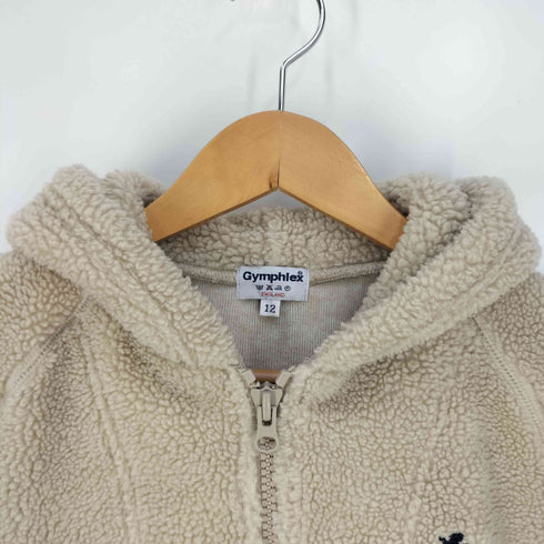 ジムフレックス GYMPHLEX ロゴ刺繍 ボア フリース ジップアップパーカー レディース 12