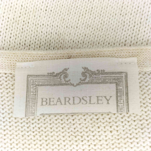 ビアズリー BEARDSLEY シルク麻混 花柄 サマーニット レディース FREE