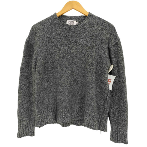 トラディショナルウェザーウェア Traditional Weatherwear 9G PLAIN STCH CN PO ウール クロップドニット 短丈 レディース import:S