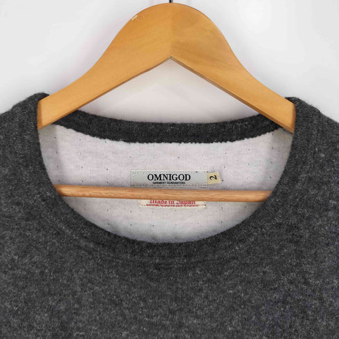 オムニゴッド OMNIGOD COTTON WOOL POCKET SWEATER コットン ウール ポケット スウェット メンズ JPN:2
