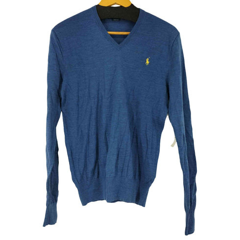 ポロバイラルフローレン Polo by RALPH LAUREN SLIM FIT スモールポニー刺繍 Vネック ニット メンズ JPN:L