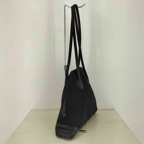 イヴサンローラン Yves Saint Laurent OLD レザーハンドル キャンバス ショルダーバッグ レディース