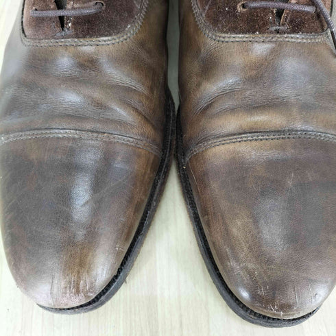 クロケットアンドジョーンズ CROCKETT&JONES MADE IN ENGLAND SOMERVILLE スエードレザー切替レースアップブーツ メンズ 8