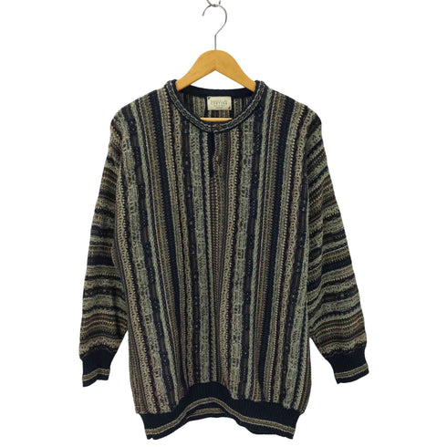CORTINA イタリア製 モックネック3Ⅾニット メンズ JPN:M