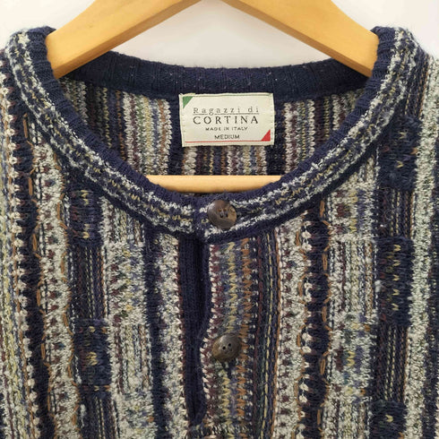 CORTINA イタリア製 モックネック3Ⅾニット メンズ JPN:M