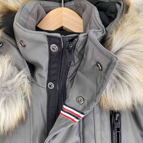 トミーヒルフィガー TOMMY HILFIGER 袖ロゴパッチ ファー中綿ジャケット メンズ import:M