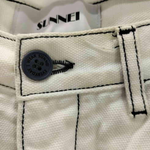 スンネイ SUNNEI ステッチデザイン ストレートパンツ メンズ
