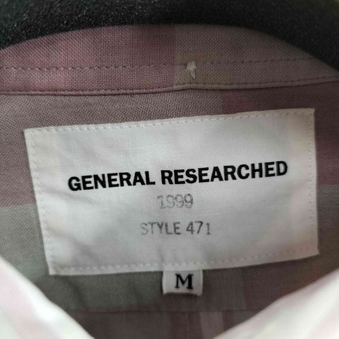 ジェネラルリサーチ GENERAL RESEARCH 90s パラサイトチェックシャツ メンズ JPN:M