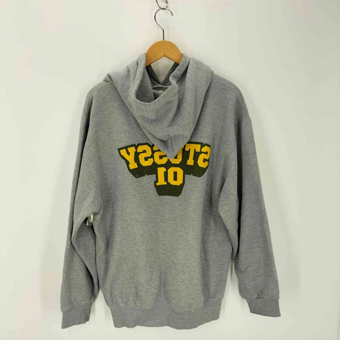 ステューシー Stussy 90S-00S 紺タグ 両面プリント プルオーバーパーカー メンズ JPN:L