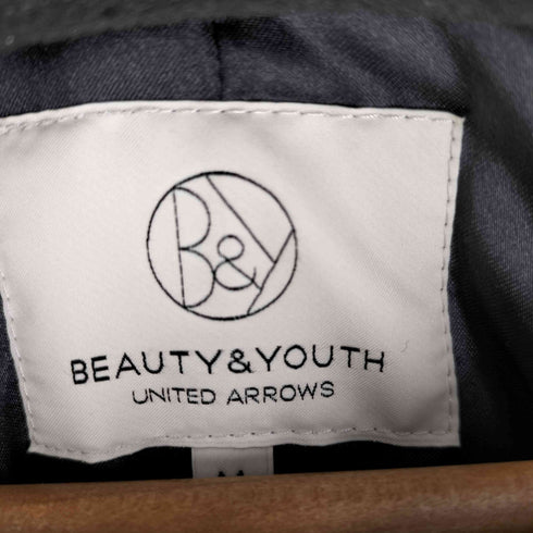 ビューティーアンドユースユナイテッドアローズ BEAUTY & YOUTH UNITED ARROWS ジップノーカラーロングダウンジャケット レディース JPN:M
