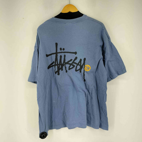 ステューシー Stussy 90s USA製 OLD 白タグ プリントクルーネックTシャツ メンズ JPN:XL