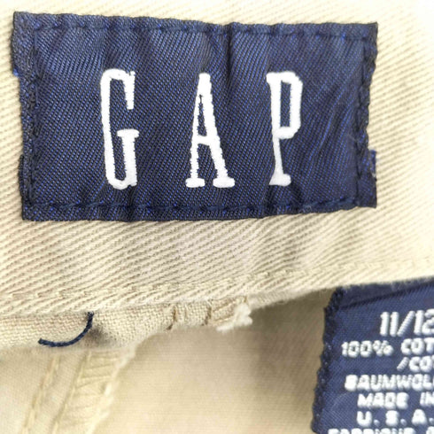 ギャップ Gap 90S USA製 OLD オールドギャップ 紺タグ ロケットタロン ツータック チノ ショーツ メンズ 11/12