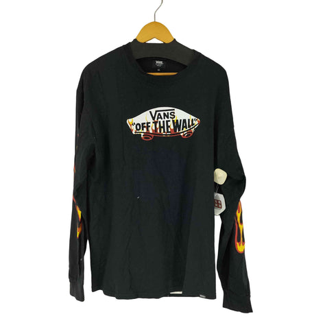 バンズ VANS ロゴプリント ファイヤーパターン L/S Tシャツ メンズ JPN:XL
