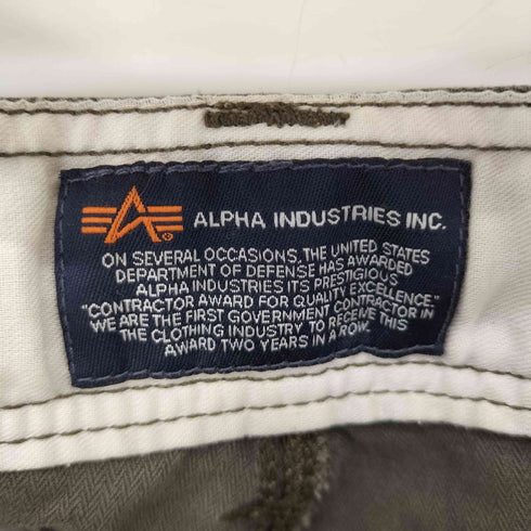 アルファインダストリーズ ALPHA INDUSTRIES ヘリンボーン パラシュートカーゴパンツ Y2K メンズ JPN:XL