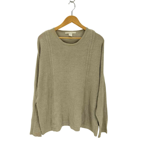 ペリーエリス PERRY ELLIS リネンコットン クルーネックニット メンズ JPN:L