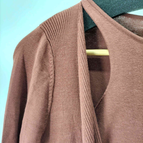 ブラウンアンドストリート Brown&Street ワンショルダーレイヤーニットワンピース レディース FREE