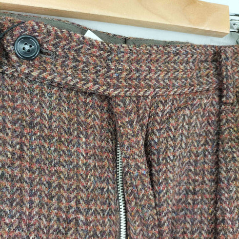 toshiyuki fuchigami ツイードテーパードパンツ アンクルボタン メンズ