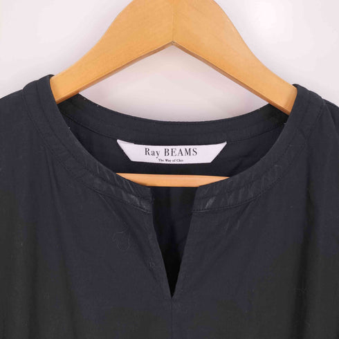レイビームス Ray BEAMS キーネック パフスリーブ ワンピース レディース