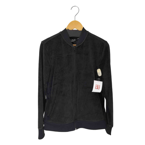 アルマーニエクスチェンジ ARMANI EXCHANGE H-Holiday-2014 袖ロゴ刺繍 ベロアトラックジャケット メンズ import:S