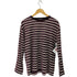 ビューティーアンドユースユナイテッドアローズ BEAUTY & YOUTH UNITED ARROWS ベロアボーダー ロングスリーブ Tシャツ レディース