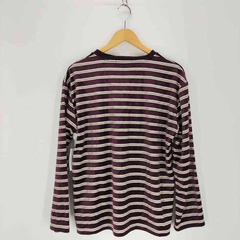 ビューティーアンドユースユナイテッドアローズ BEAUTY & YOUTH UNITED ARROWS ベロアボーダー ロングスリーブ Tシャツ レディース