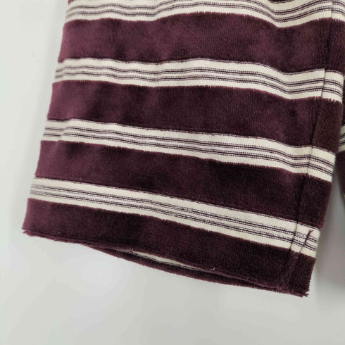 ビューティーアンドユースユナイテッドアローズ BEAUTY & YOUTH UNITED ARROWS ベロアボーダー ロングスリーブ Tシャツ レディース
