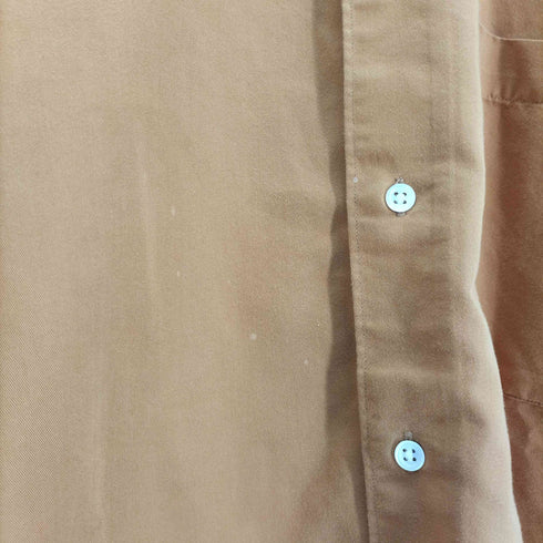 サックスフィフスアベニュー SAKS FIFTH AVENUE 80-90S 香港製 Single Needle Tailoring コットンポリ L/S シャツ メンズ import:M