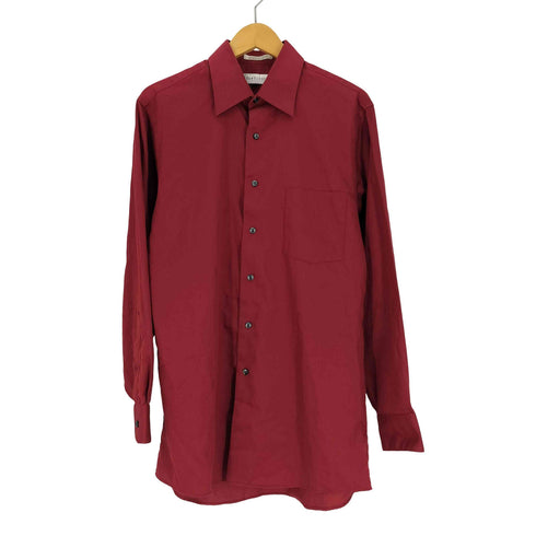 ヴァンヒューゼン VAN HEUSEN 90S LUX SATEEN コットンポリ L/S シャツ メンズ 15 1/2