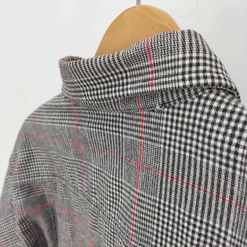 エディーバウアー Eddie Bauer 80S USA製 黒タグ McKinley Cloth グレンチェック フラップポケット フランネルシャツ ネルシャツ メンズ