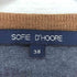 ソフィードール SOFIE DHOORE ベルギー製 パターン切替 ウール クルーネックニット レディース 38