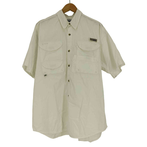コロンビア Columbia 00S PFG 裏地メッシュ マルチポケット S/S フィッシングシャツ メンズ import:M