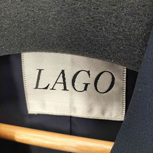 LAGO ダブルブレストテーラードジャケット 紺ブレ 金ボタン レディース