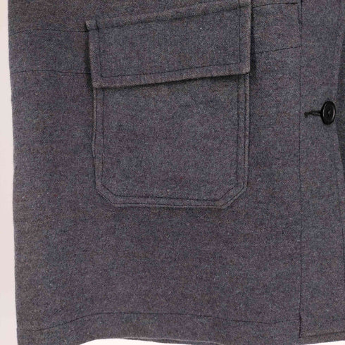HM PRISON SERVICE 英国製 英国刑務所 フーデッド ウール コート メンズ import:XL