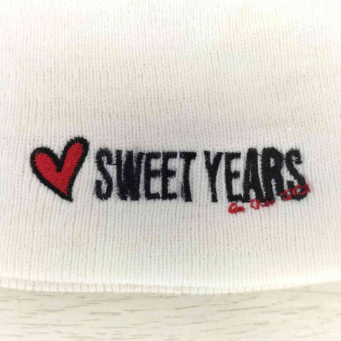 エスワイサーティトゥー SY32 by SWEET YEARS SWEET YEARS 刺繍 アクリル ビーニー ニットキャップ メンズ SIZE:58cm