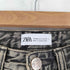 ザラ ZARA ケミカルウォッシュ加工 バギーパンツ レディース us l